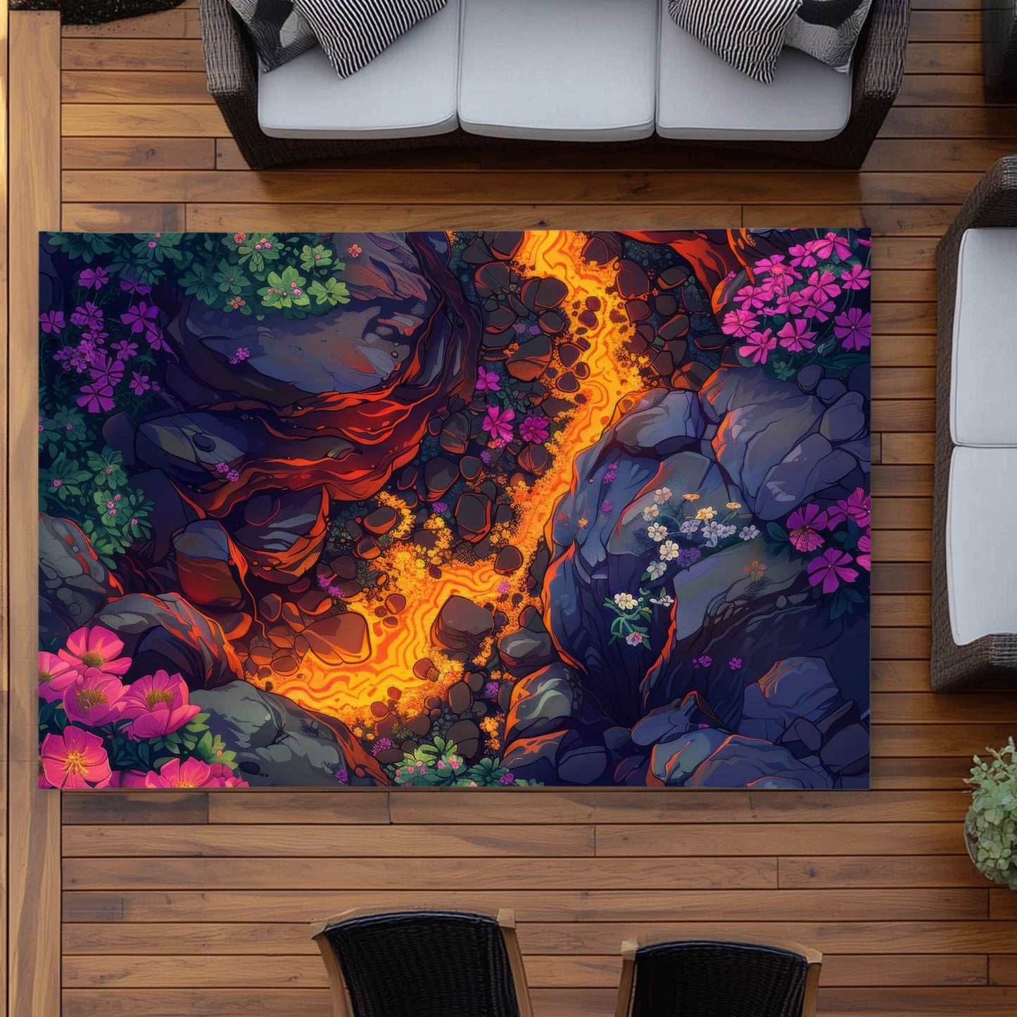 Tapis d'extérieur Hot River | Accent de décoration élégant