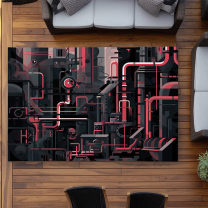 Industrial empire White Outdoor Area Rug for Home Decor