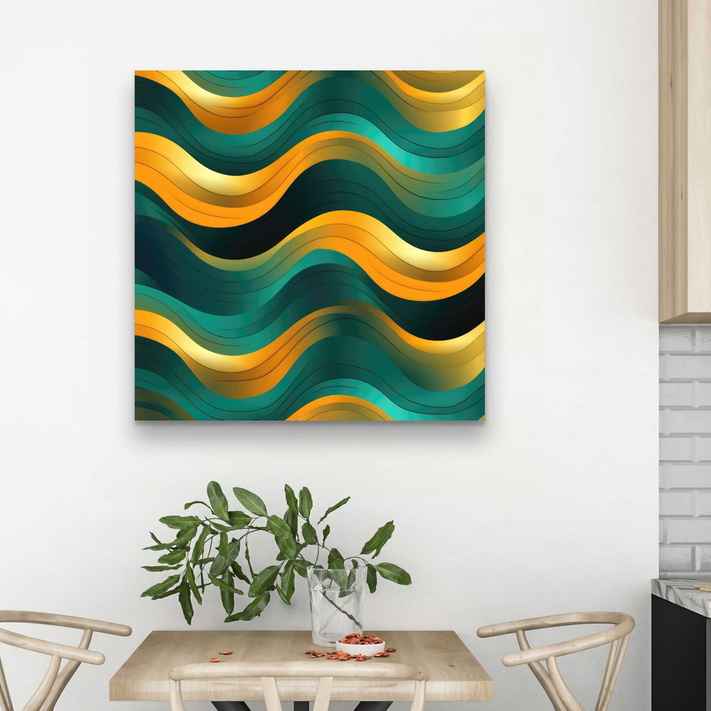 Voluptuous Orange Canvas - Stunning Home Decor Piece