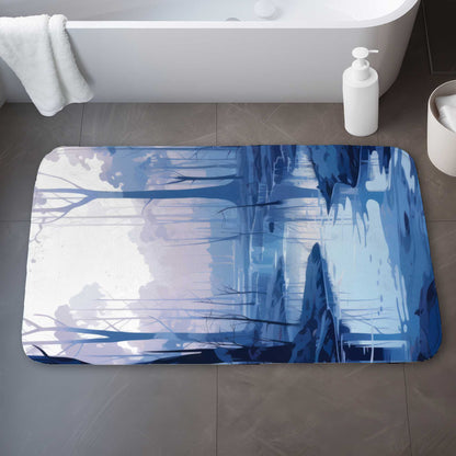 Cold and muddy White Bath Mat | Stylish Home Decor Accessory