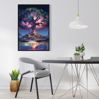 The Power of Nature - Green Framed Canvas Home Decor