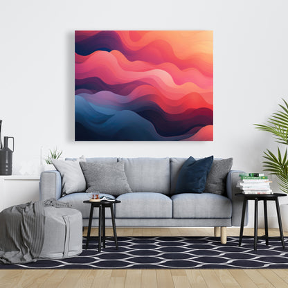 Ethereal Smoke - Pink Canvas Art for Elegant Home Decor