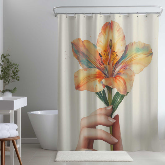 Ahold Yellow Shower Curtain for Stylish Home Decor | Buy Now