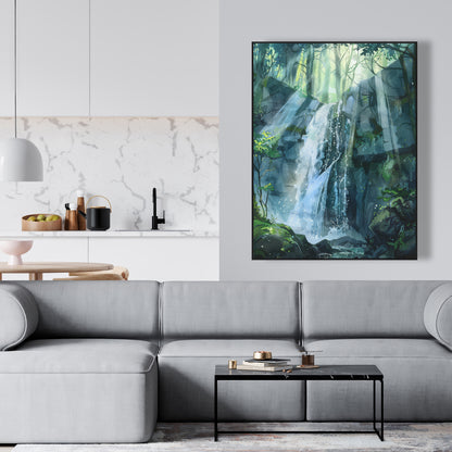 Sleeping fall - 36"x36" Framed canvas