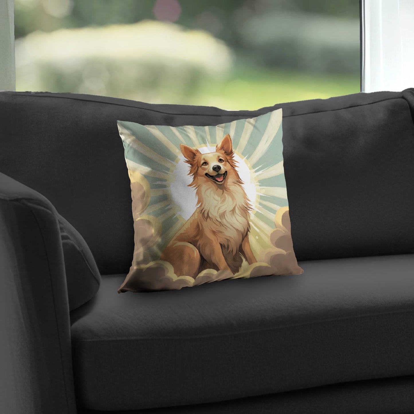 Who's a good boy - Throw pillow - Print on demand