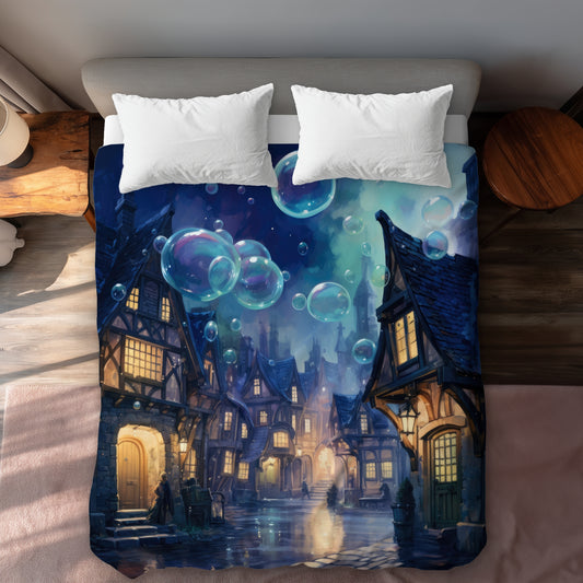 Floating through - 88"x88" Duvet Cover