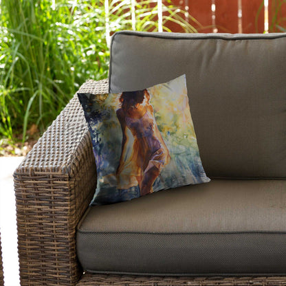 Coussin décoratif en sergé de polyester « Hors de l'eau » - Accessoire de décoration intérieure
