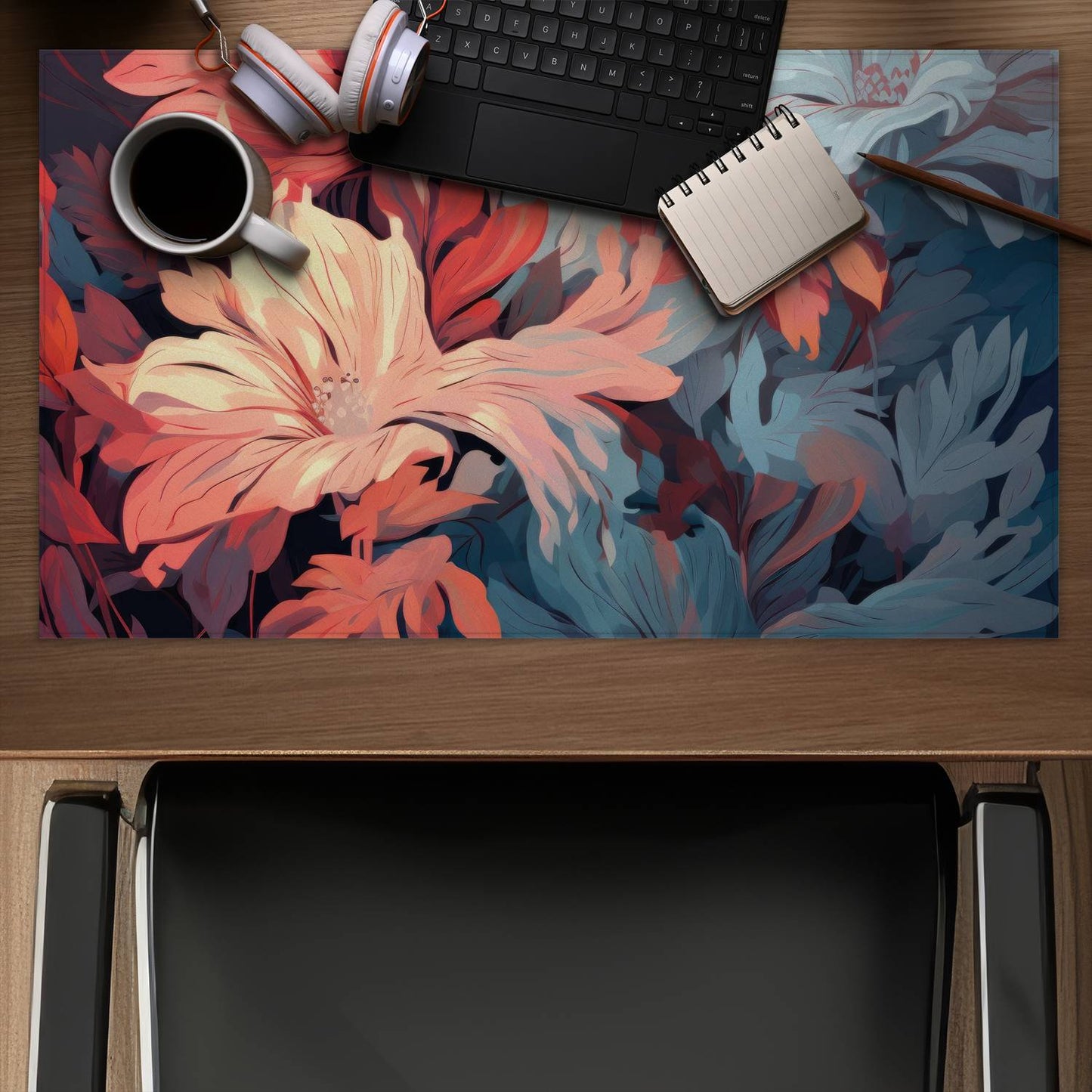 Silent charm - Desk mat - Print on demand