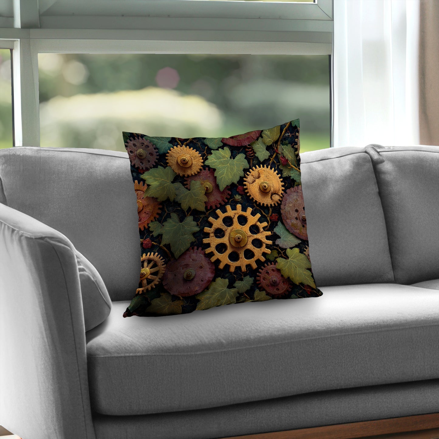 Nature punk Poly Twill Throw Pillow - Stylish Home Decor