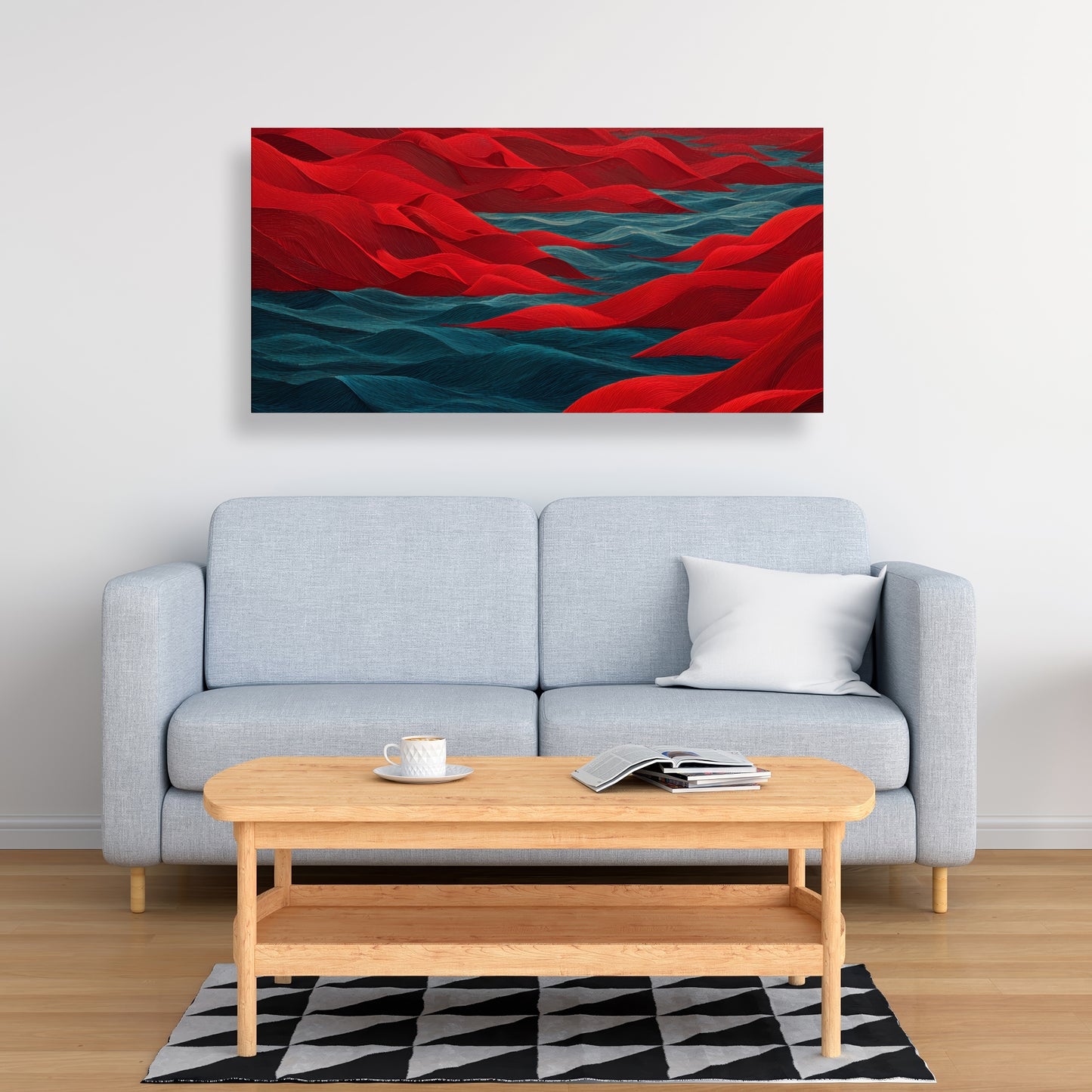 Red Sea - Red Canvas Art for Stunning Home Decor