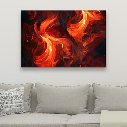 Fires of heck - 32"x32" Canvas