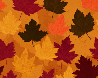 Autumn Glow Leaves Braided Placemat | Stylish Home Decor