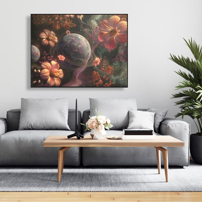 Flower space - 36"x36" Framed canvas