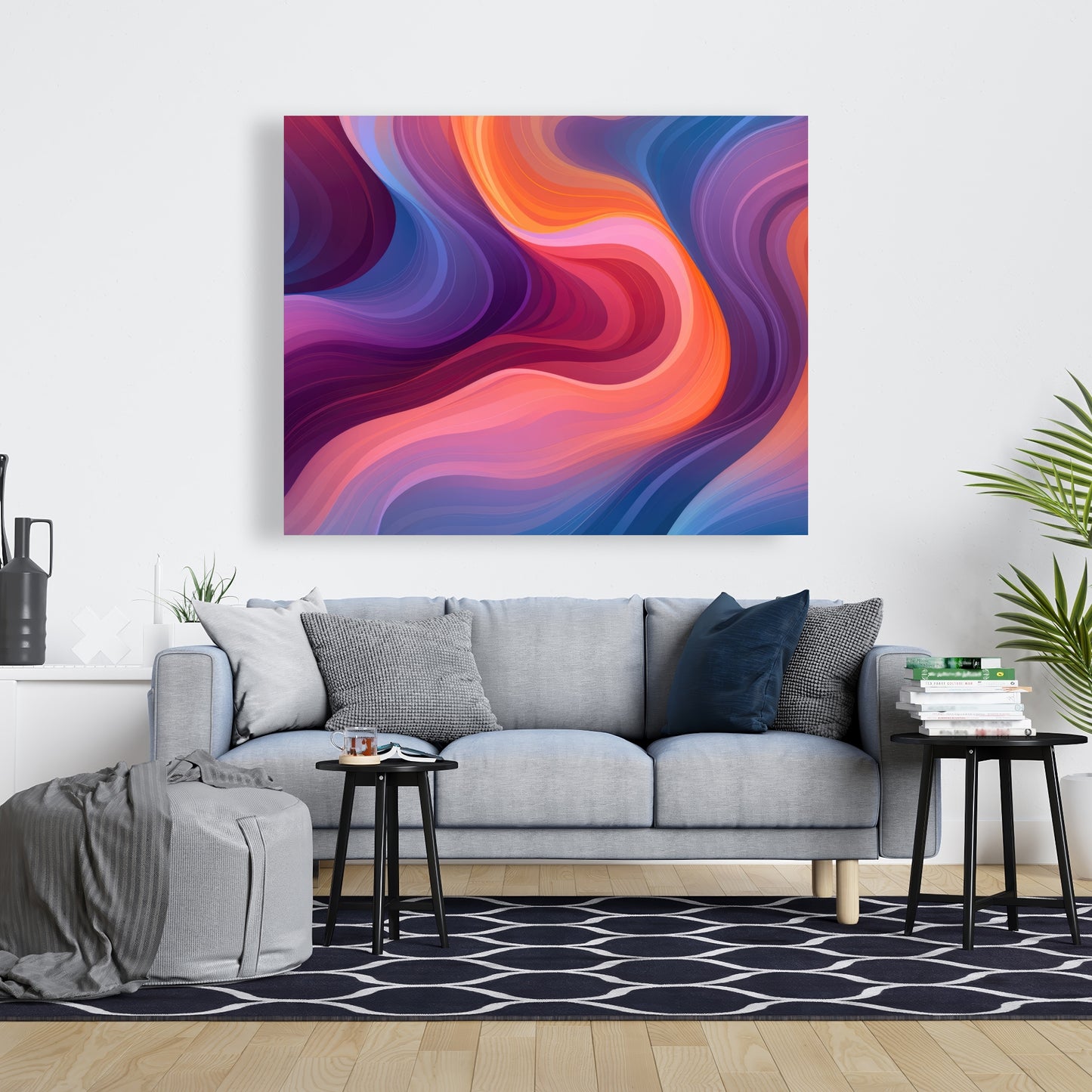 Purple Haze - Blue Canvas Art for Stunning Home Decor