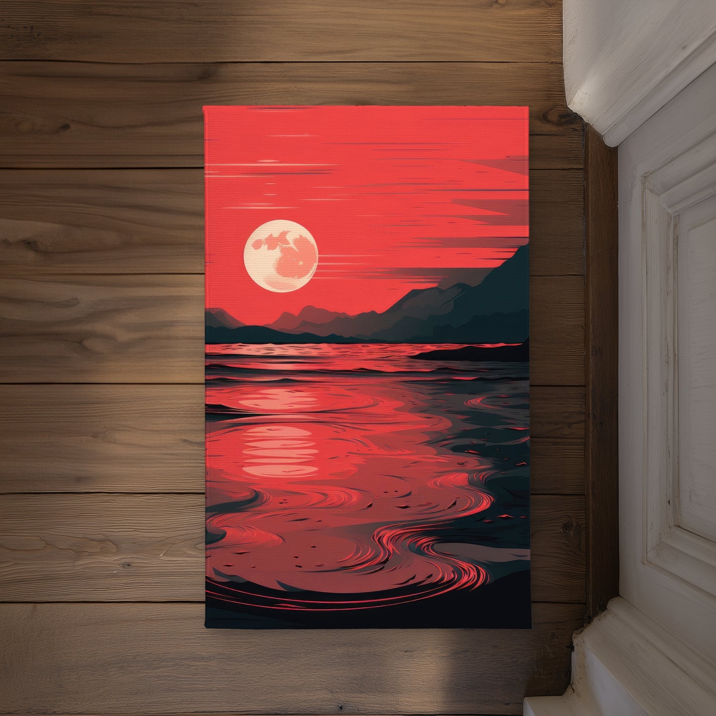 Bloody Tides Coral Indoor Outdoor Door Mat | Home Decor