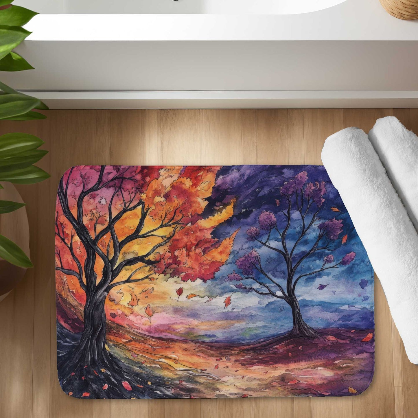 Before the storm - Yellow Bath Mat | Stylish Comfort