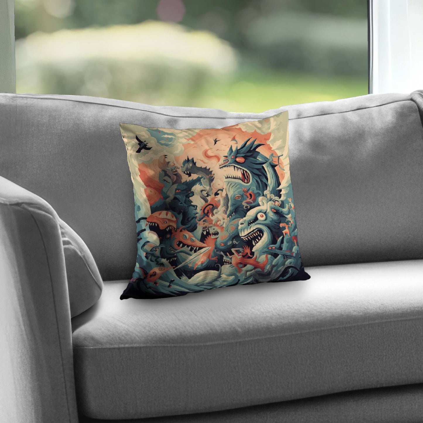 Before time - Throw pillow - Print on demand