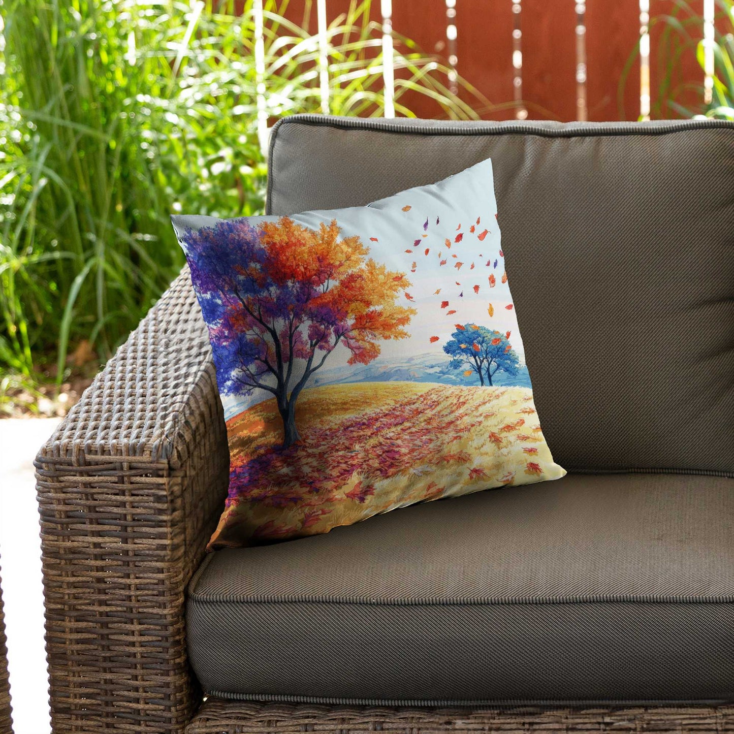 Coussin décoratif en sergé de polyester Brise printanière - Accessoire de décoration intérieure