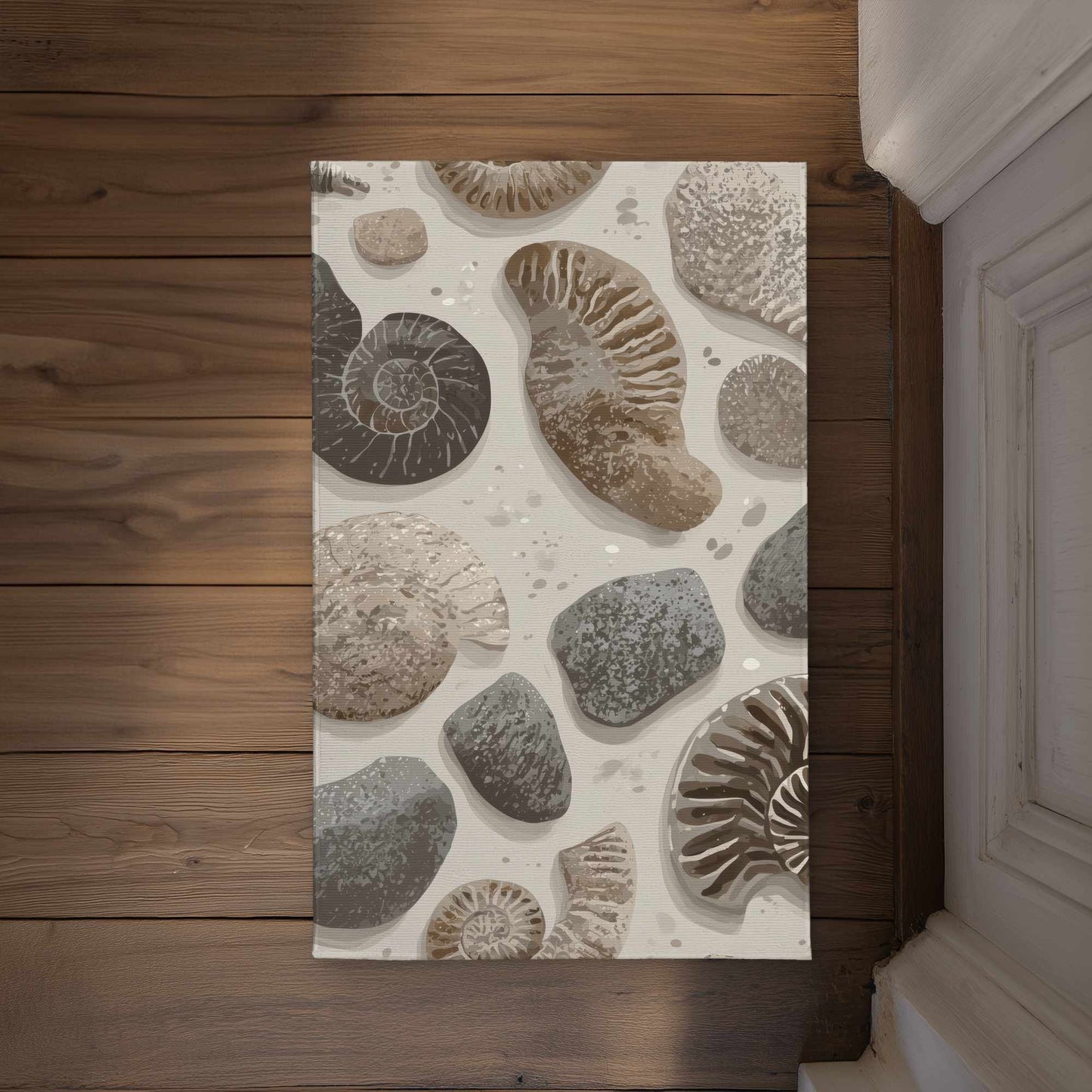 Timeless Fossil Flow Door Mat - Indoor Outdoor Home Decor