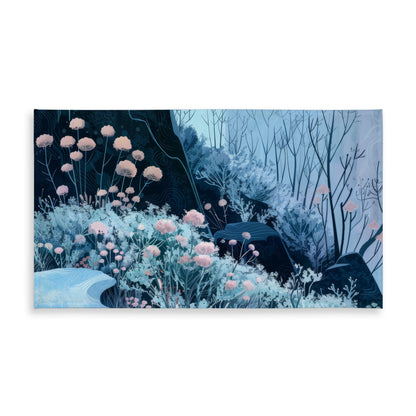 Annual Freeze Black Indoor Outdoor Tablecloth for Home Decor