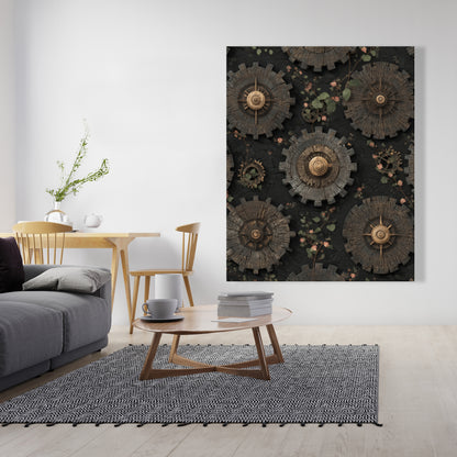 Cog pattern - 24"x24" Canvas