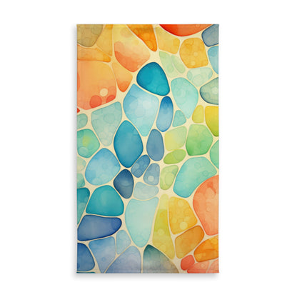 Blobs Orange Indoor Outdoor Tablecloth for Home Decor