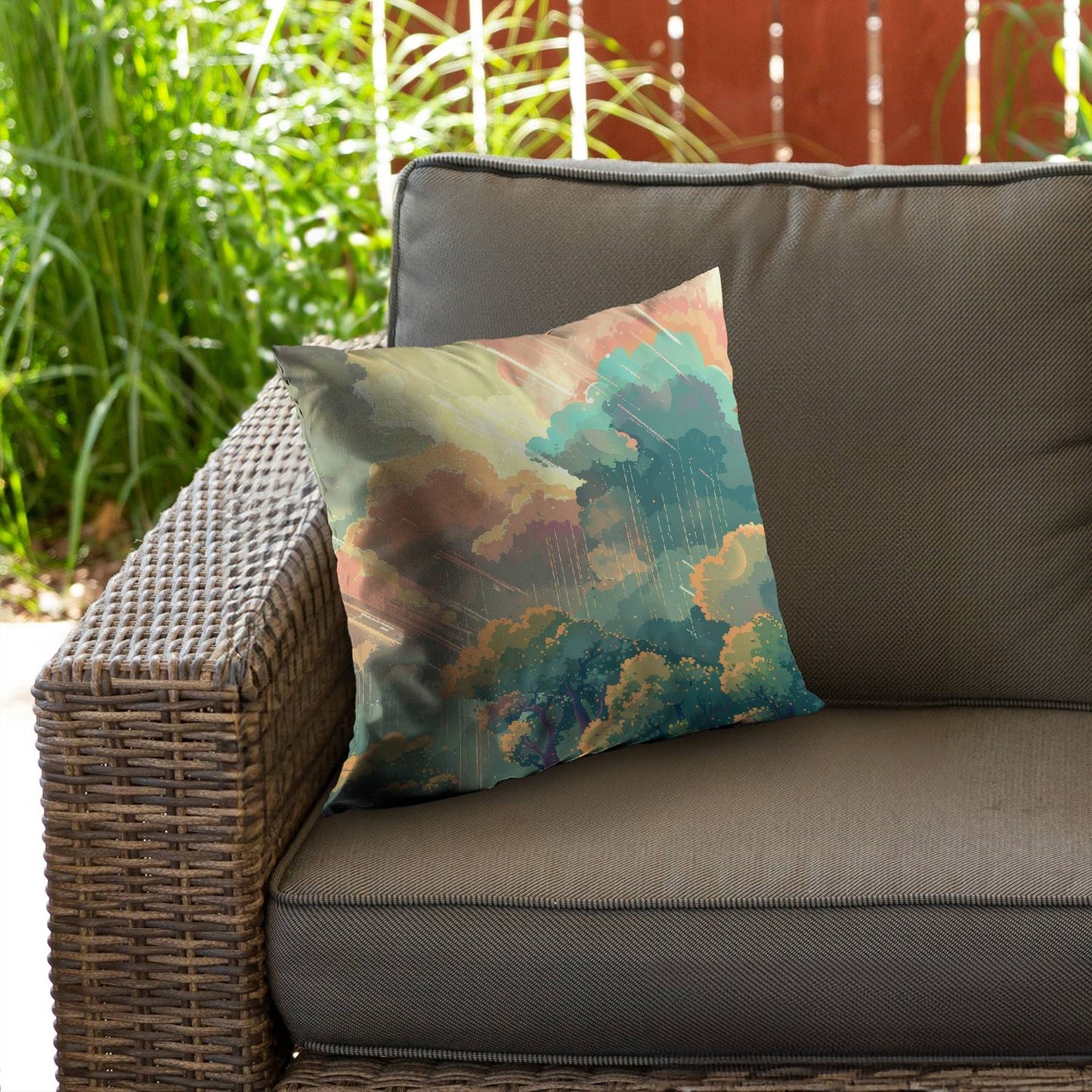 Crystal winds - Throw pillow - Print on demand