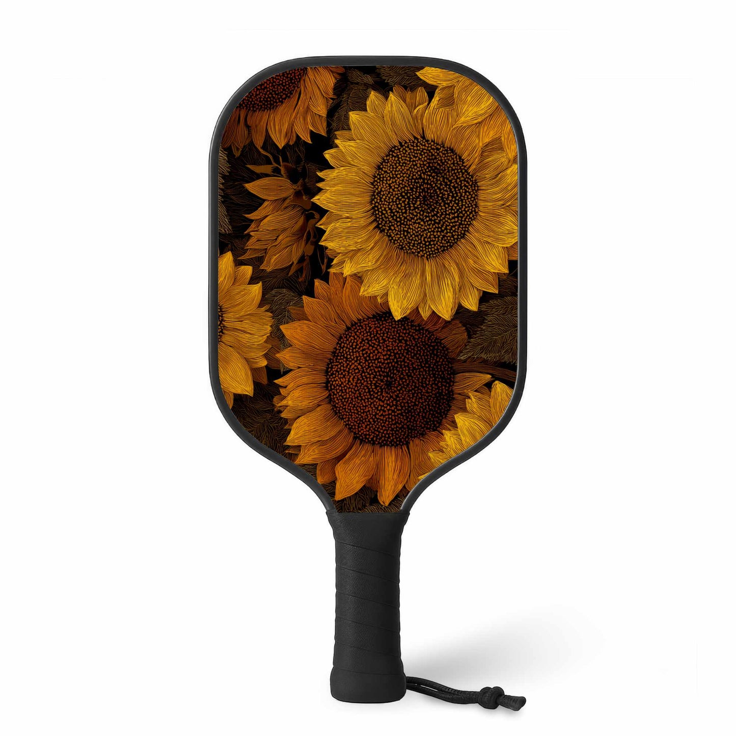 Ensemble de raquettes de pickleball décontractées Golden Glow Blooms | Équipement sportif