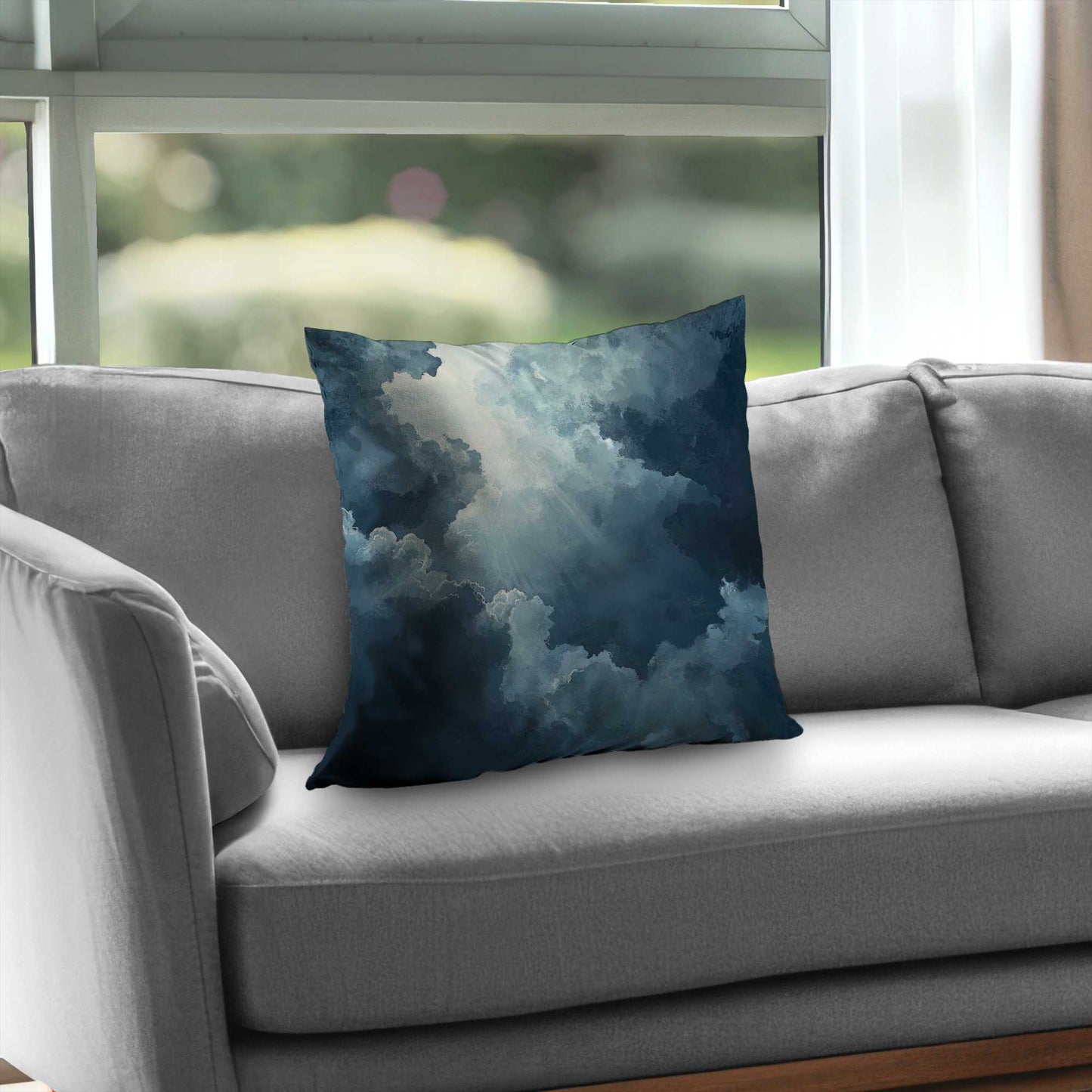 Afterglow Blue Poly Twill Throw Pillow Insert | Home Decor