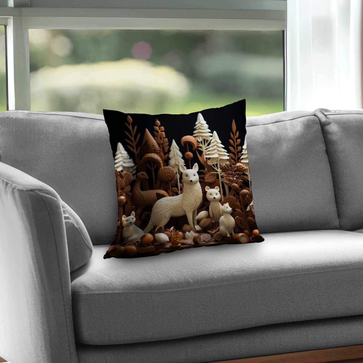 Cacao forest - Throw pillow - Print on demand