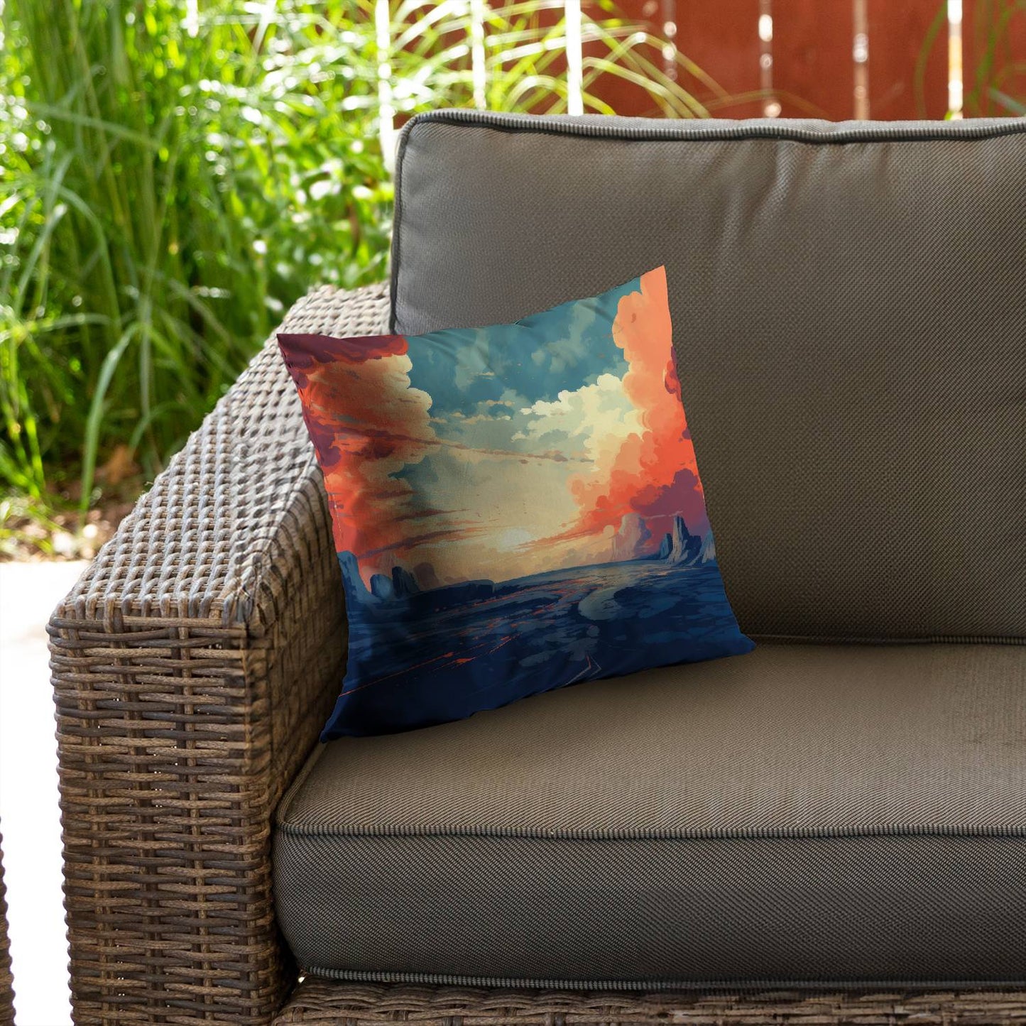 Finally light - Throw pillow - Print on demand