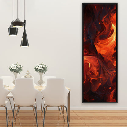 Fires of heck - 36"x36" Framed canvas