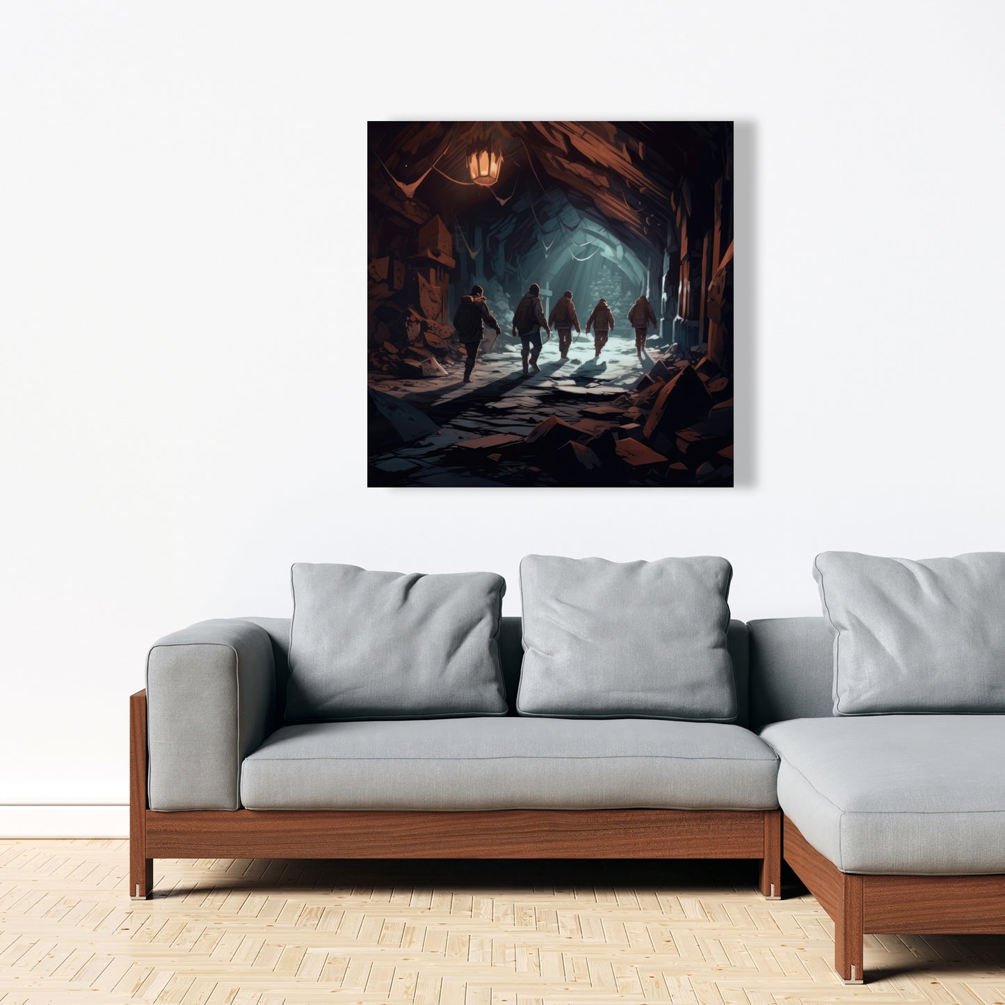 The catacombs - 32"x32" Canvas