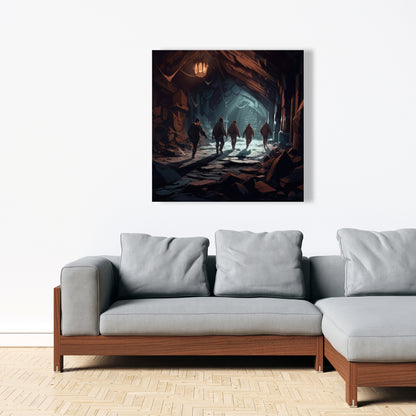 The catacombs - 32"x32" Canvas