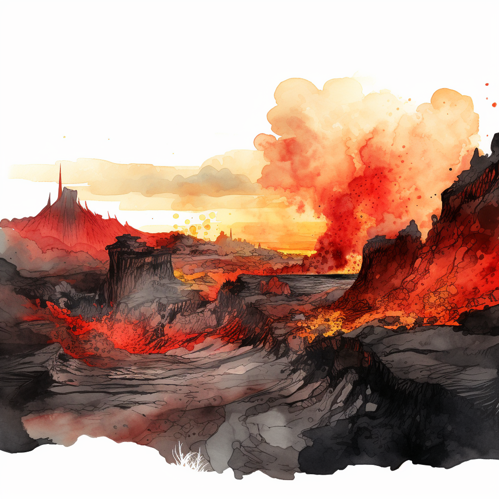 Minimalist Flow - Red Canvas Art | Modern Style