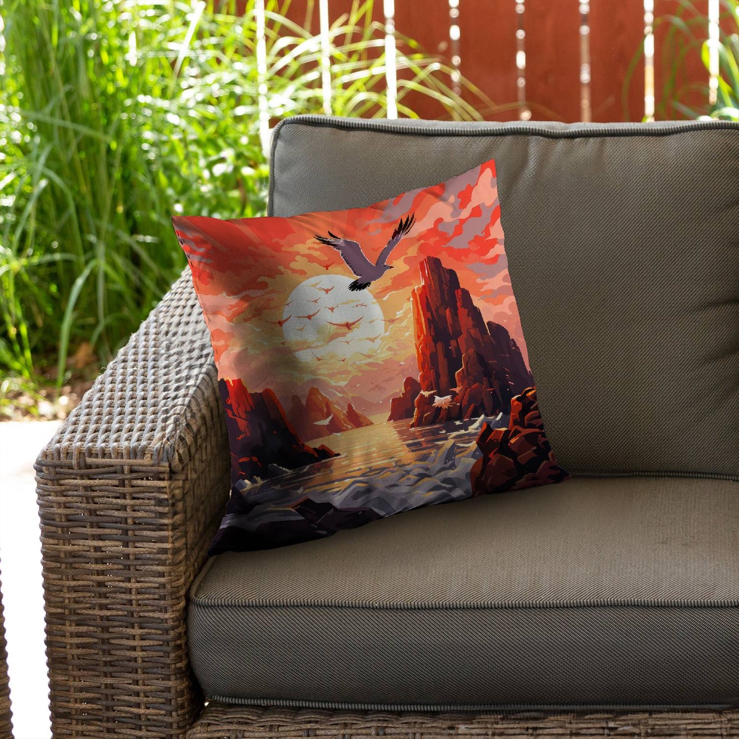 Isles of omen - Throw pillow - Print on demand