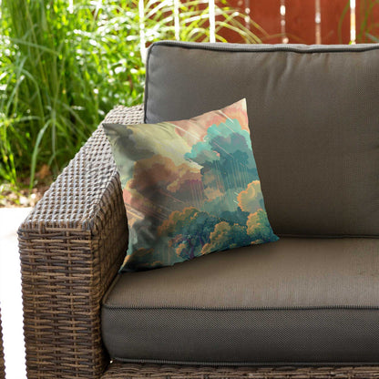 Crystal Winds Poly Twill Throw Pillow | Home Decor Accent