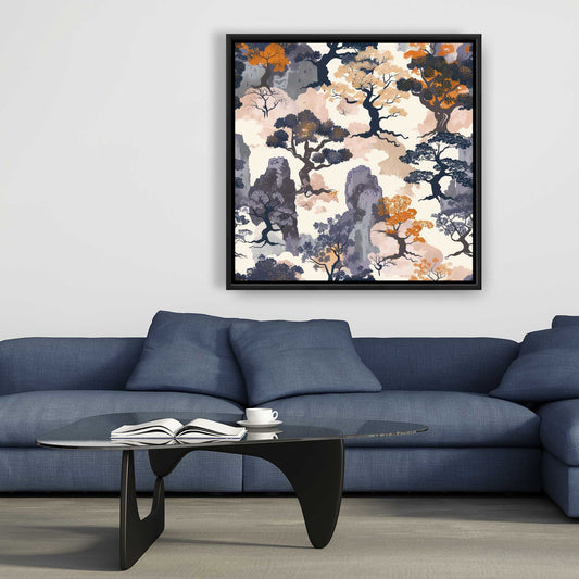 Voidless - Orange Framed Canvas for Stylish Home Decor
