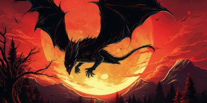 Tapis de bureau La colère du dragon | Accessoire de décoration d'intérieur élégant