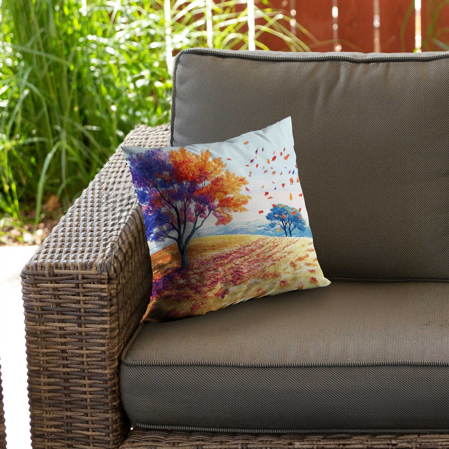 Coussin décoratif en sergé de polyester Brise printanière - Accessoire de décoration intérieure