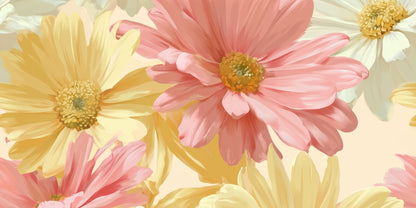 Sunlit Daisy Dream Desk Mat - Stylish Home Decor Accessory