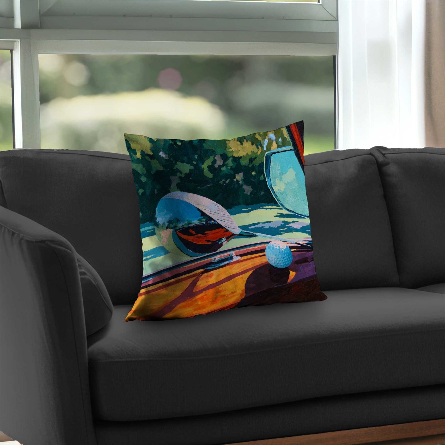 Coussin décoratif en sergé de polyester The Drive - Décoration intérieure élégante
