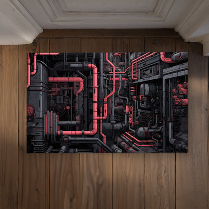 Tubular Nightmare Pink Indoor Outdoor Door Mat | Home Decor