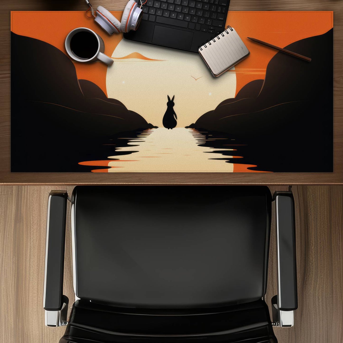 Running away - Desk mat - Print on demand