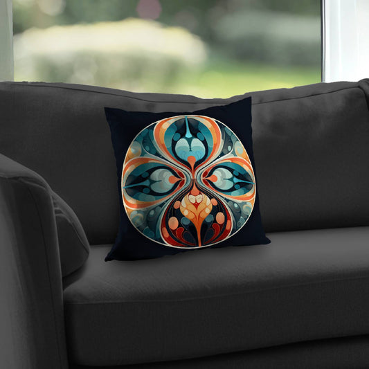 Hues and Curves Orange Poly Twill Throw Pillow Insert | Home Decor