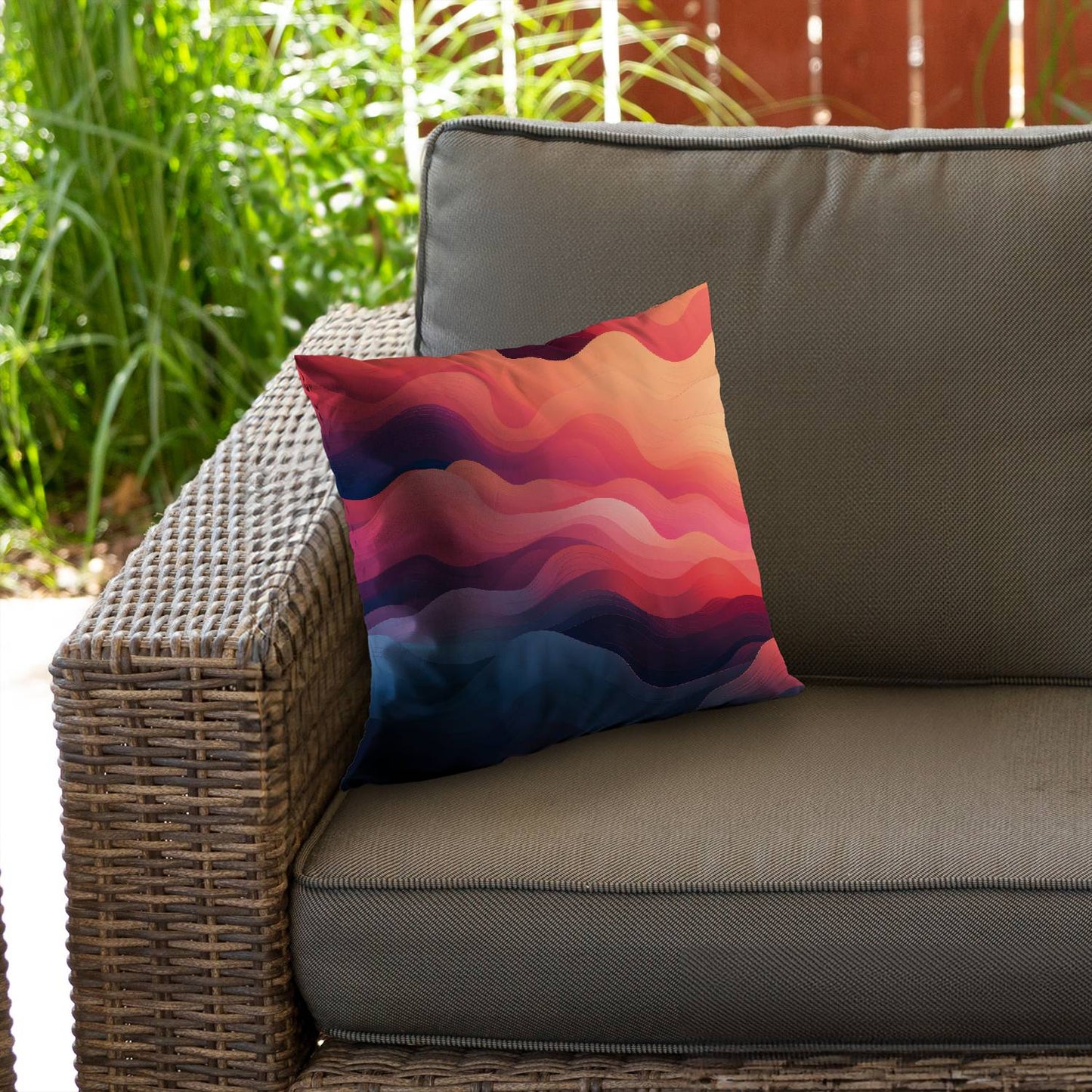 Ethereal smoke - Throw pillow - Print on demand