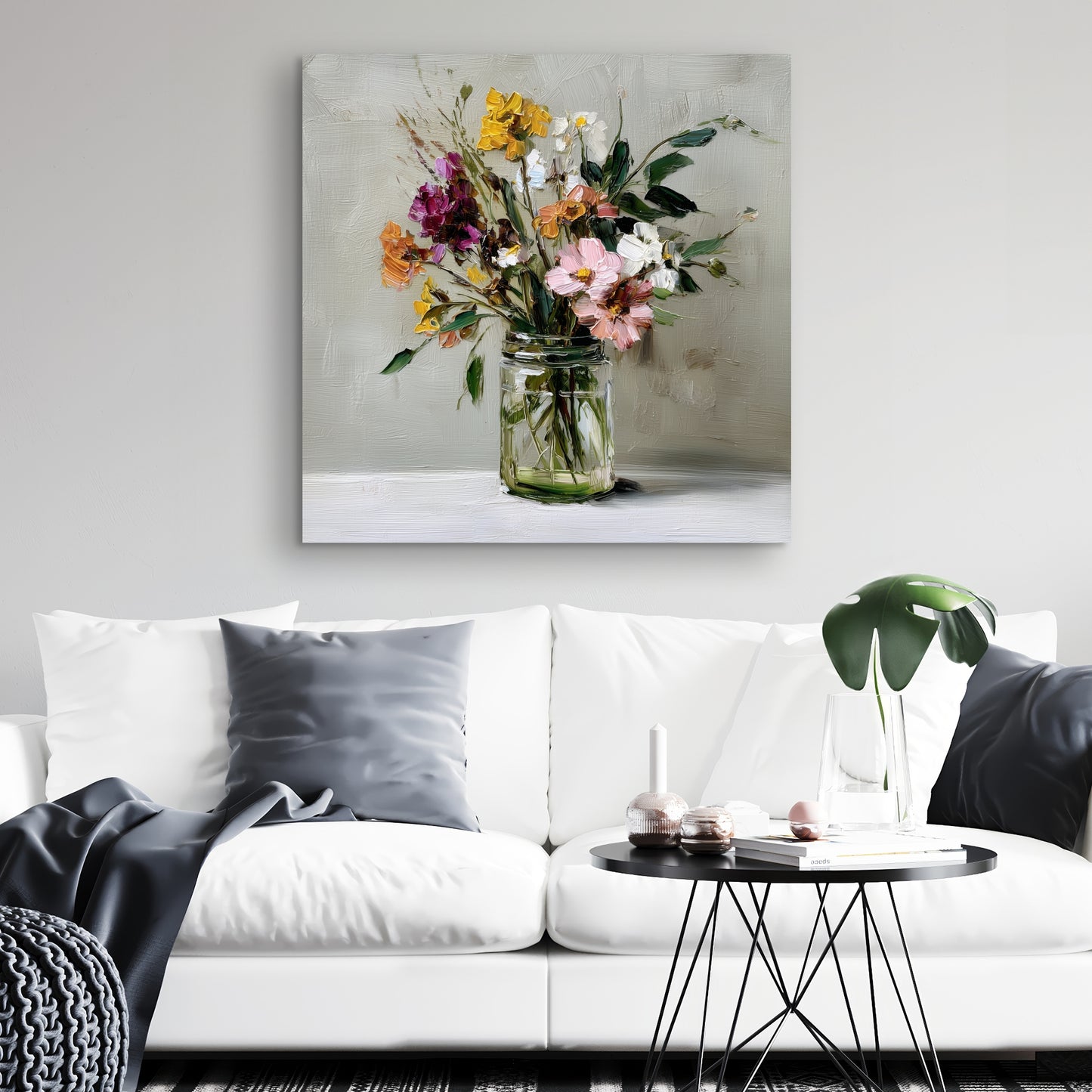 Still Life Green Canvas | Elegant Home Decor Art Piece