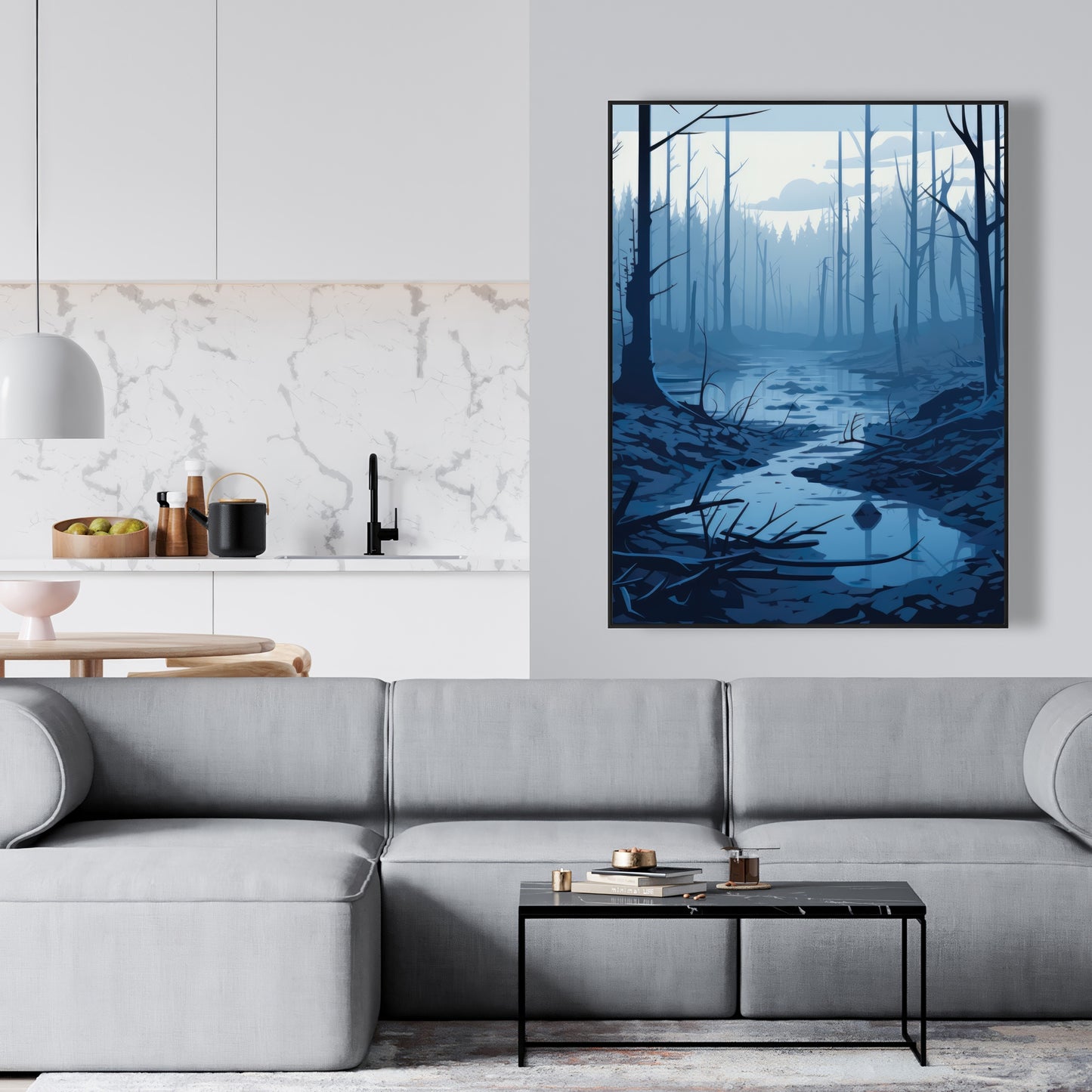 Dead lands - 36"x36" Framed canvas