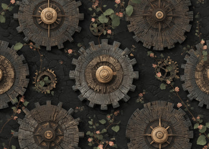 Cog Pattern Gray Bath Mat for Home Decor | Stylish Comfort