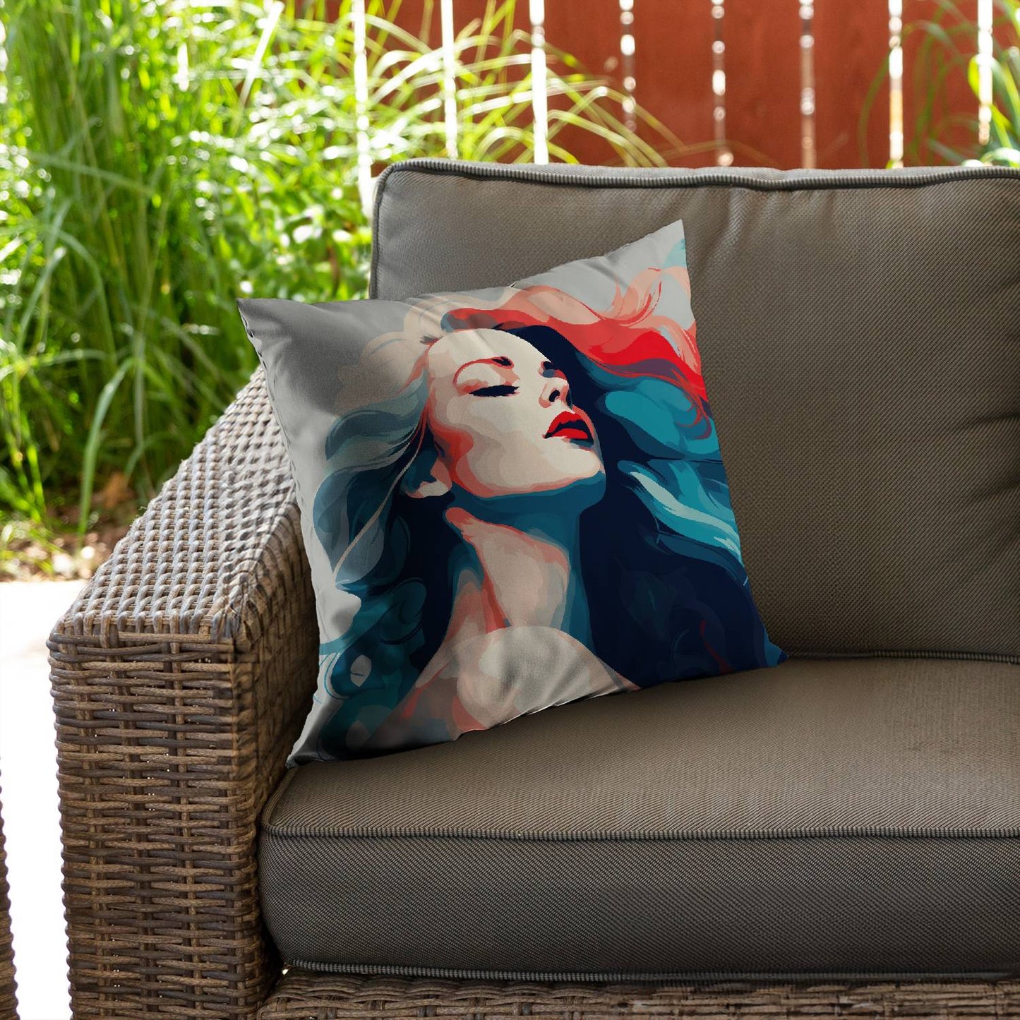 Beauty at its purest - Throw pillow - Print on demand